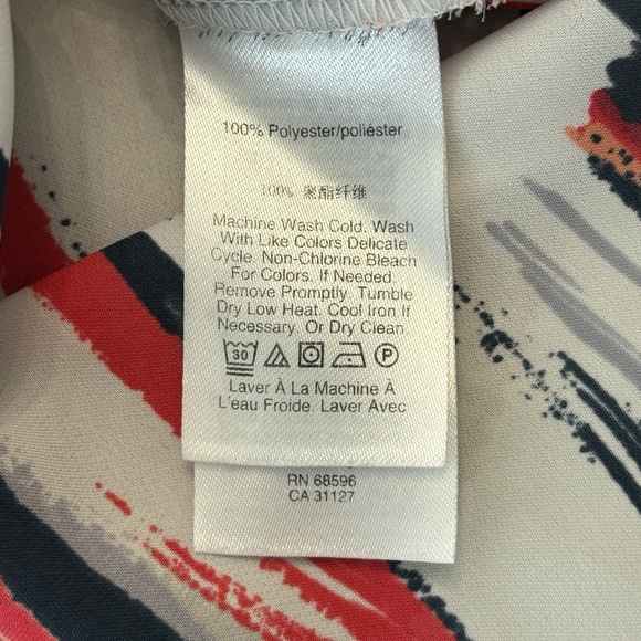 DKNY – Vertical Stripe Sleeveless Top – Medium - Picture 10 of 10